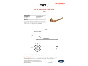 Specification Sheet - Mizu Silk Toilet Roll Holder Brushed Bronze