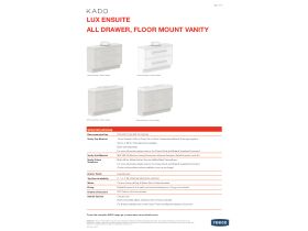 Technical Guide - Kado Lux Ensuite All Drawer Twin Floor Mount Vanity