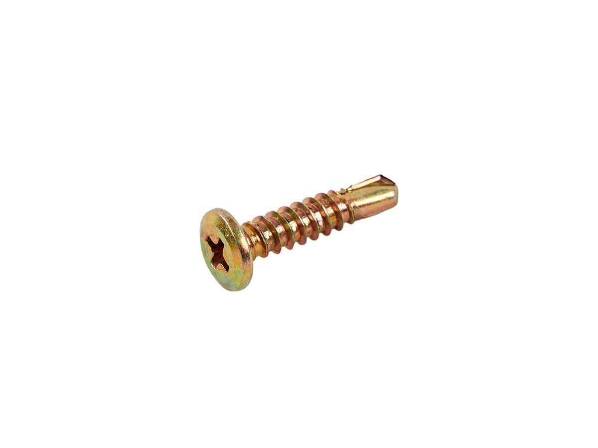 Bridgland Wafer Head Screw Metal Yellow Zinc 10-16 x 22mm (100)
