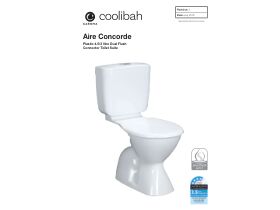 Technical Guide - Caroma Verona Aire Concorde Toilet Suite S Trap White (4 Star)