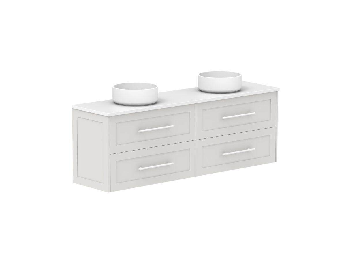 Supporting Image - Kado Lux Ensuite All Drawer Twin 1500mm Wall Hung Double Basin 20mm Top