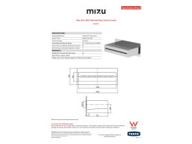 Specification Sheet - Mizu Bloc MK2 Waterfall Bath Outlet Chrome