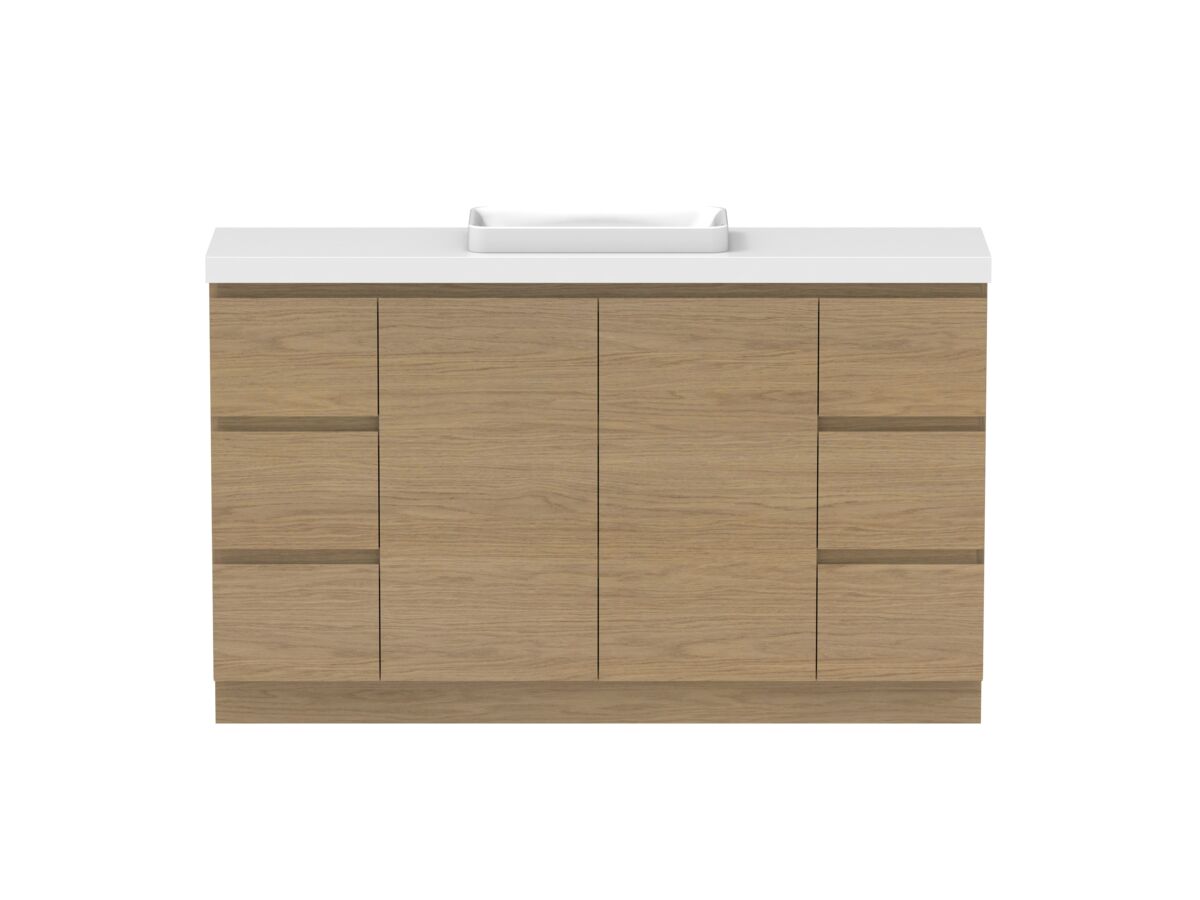 Hero - Posh Domaine 1500mm Ensuite Floor Mount Vanity Unit Single Bowl 50mm Top