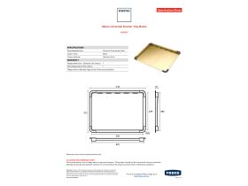 Specification Sheet - Memo Universal Drainer Tray Brass