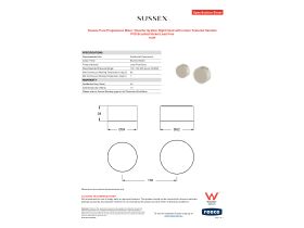 Specification Sheet - Sussex Pure Progressive Mixer / Diverter System Right Hand with Linear Textured Handles PVD Brushed Nickel Lead Free
