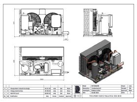 Tecumseh Semi Hermetic EVO Condensing Unit SHT4550ZHR-TZ 3 Phase