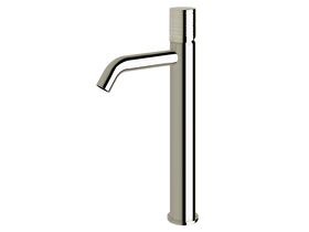 Sussex Pure Extended Basin Mixer Tap Curved Spout with Cirque Textured Handle Chrome (5 Star)