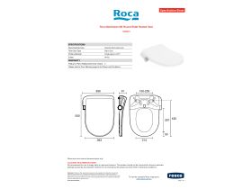 Specification Sheet - Roca Multiclean M4 Round Bidet Heated Seat