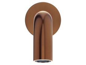 Supporting Image 2 - Mizu Drift Wall Basin/Bath Outlet Curve Spout 300mm Brushed Bronze (6 Star) Lead Free - Front