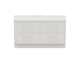 Hero - Kado Lux Ensuite All Drawer Twin 1500mm Floor Mount Centre Basin 90mm Top