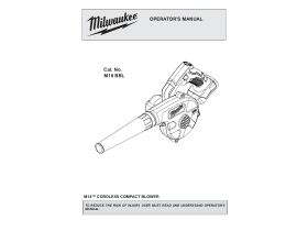 User Manual - Milwaukee M18 Fuel Compact Blower 18V