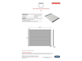 Specification Sheet - Memo Harper Roller Mat Stainless Steel