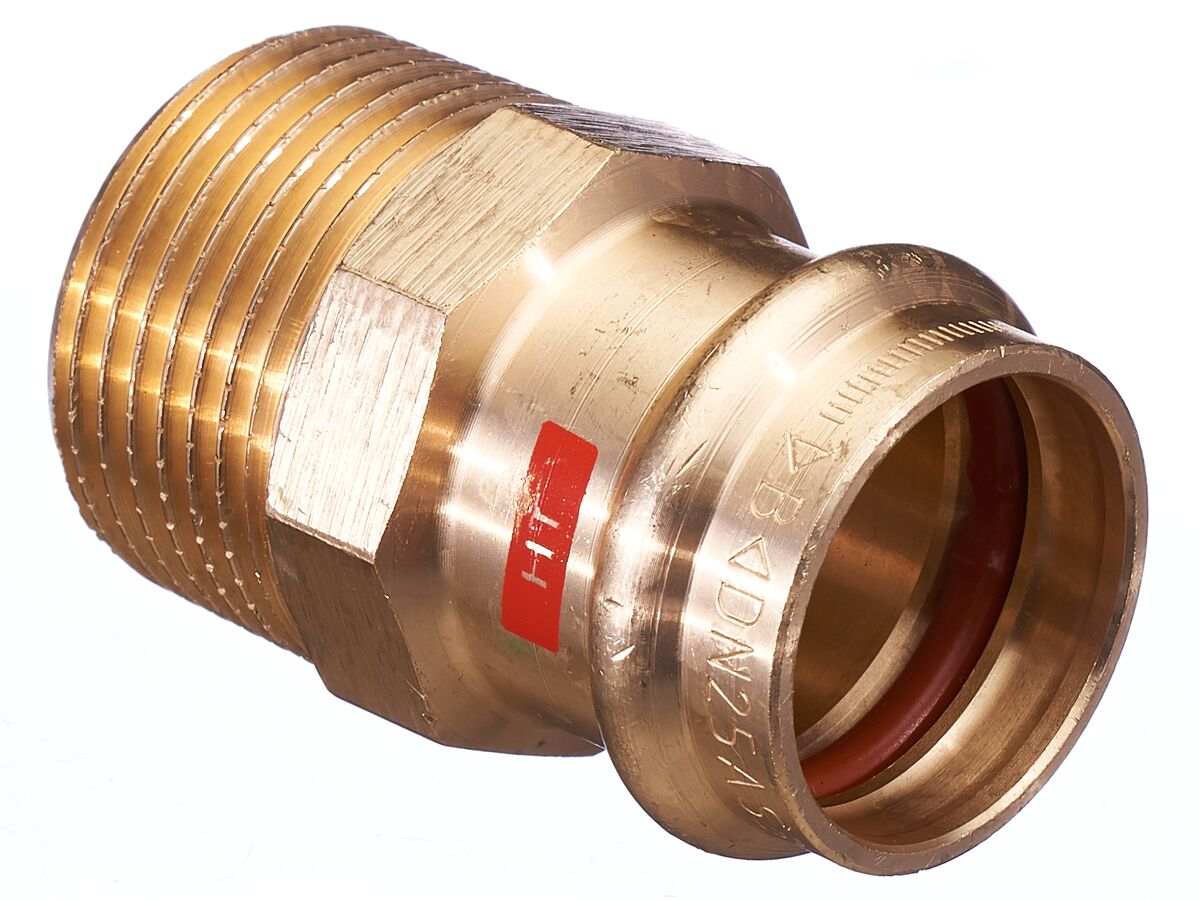 >B< Press Hi-Temp Male Coupling 25mm x 1" BSP