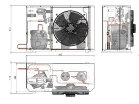 Tecumseh Compac Condensing Unit R404A PACS4519Z 1 Phase