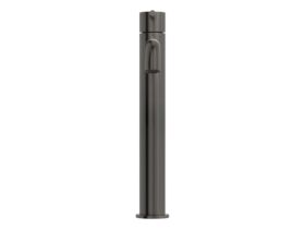 Supporting Image 2 - Mizu Drift Extended Basin Mixer Curved Spout Brushed Gunmetal (6 Star) Lead Free
