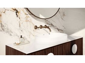 Sussex Oria Wall Basin Set PVD Brushed Bronze (5 Star)
