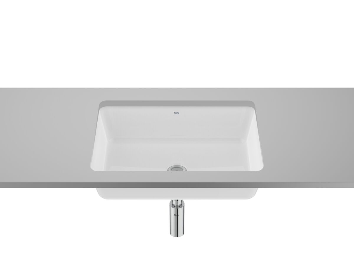 Hero - Roca Sofia Under Counter Basin 560mm x 400mm No Taphole With Overflow White