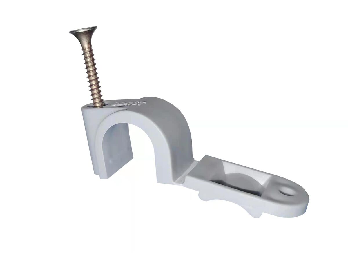 S/BACK PEX CLIP W/TAB 16MM T/SCREW (100)