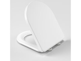 In Situ - Caroma Forma II Toilet Seat Soft Close Quick Release Gloss White - Open Rear View