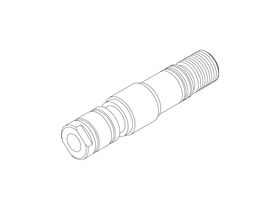 Hero - Mill Etch Wall Mixer Set Spigot SM Assembly