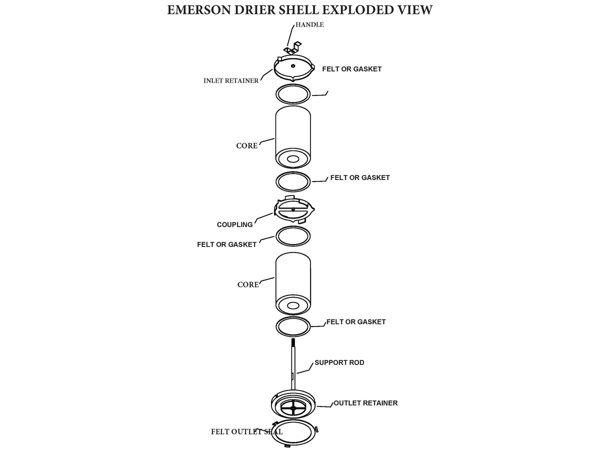 Emerson Drier Shell Assembly