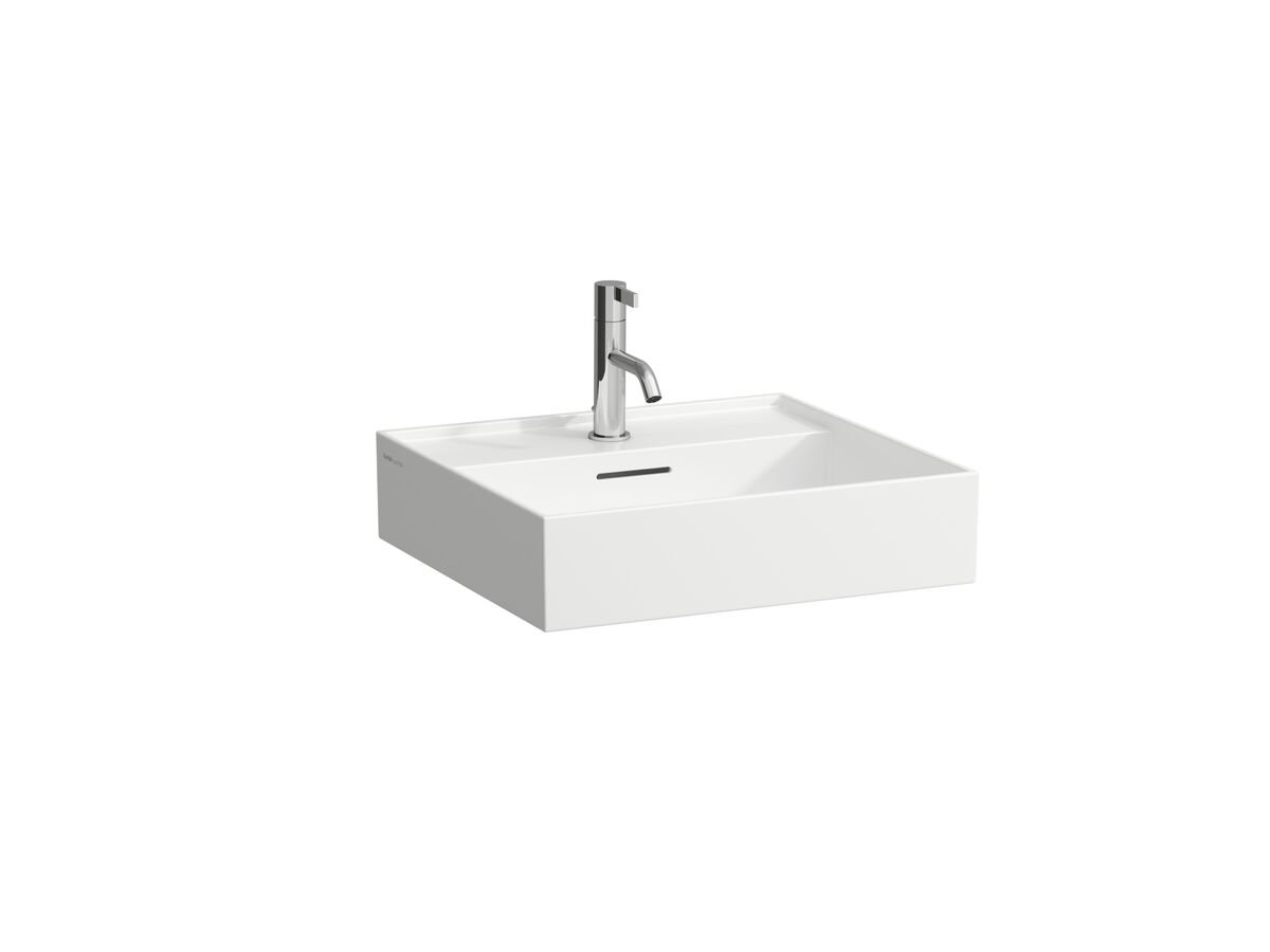 Kartell by LAUFEN Wall/Counter Basin 1 Tap Hole with Over Flow 500x460
