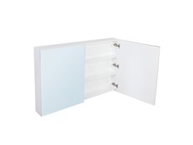 Posh Bristol MK2 1200mm Mirror Cabinet 2 Door White