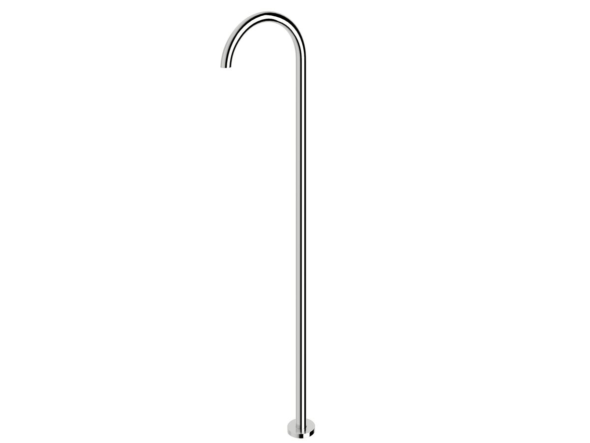 Sussex Scala Floor Mounted Basin Outlet Curved Chrome