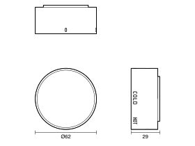 Technical Drawing - Sussex Pure Elemental Progressive Shower/Bath Mixer Lead Free