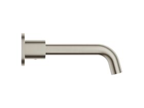 Supporting Image - Mizu Drift Dial Wall Basin/Bath Set 200mm Brushed Nickel (6 Star) Lead Free - Side