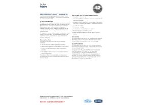 Warranty - Dura Traps