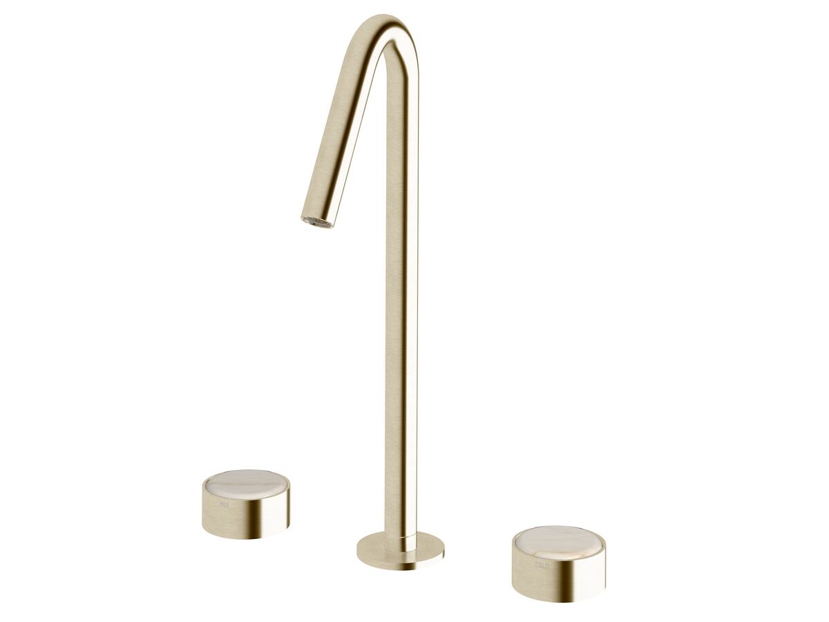 Supporting Image - Sussex Pure Elemental Vessel Basin Set PVD Brushed Platinum Gold (5 Star) Lead Free with Aurora Insert