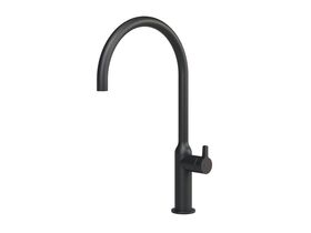 Hero - Faucet Strommen Vara Fin Gooseneck Sink Mixer Tap Matte Black (4 Star) Lead Free