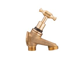 Supporting Image - Dura Bib Hose Male Rough Brass Lugged 15mm Lead Free
