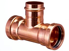 >B< Press Water Reducing Tee 65mm x 65mm x 50mm