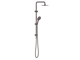 Hero - Grohe Rainshower SmartActive Twin Rail Shower Round with Top Rail Water Inlet Hard Graphite (3 star)