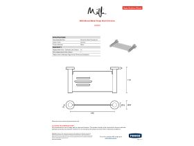 Specification Sheet - Milli Mood Metal Soap Dish Chrome