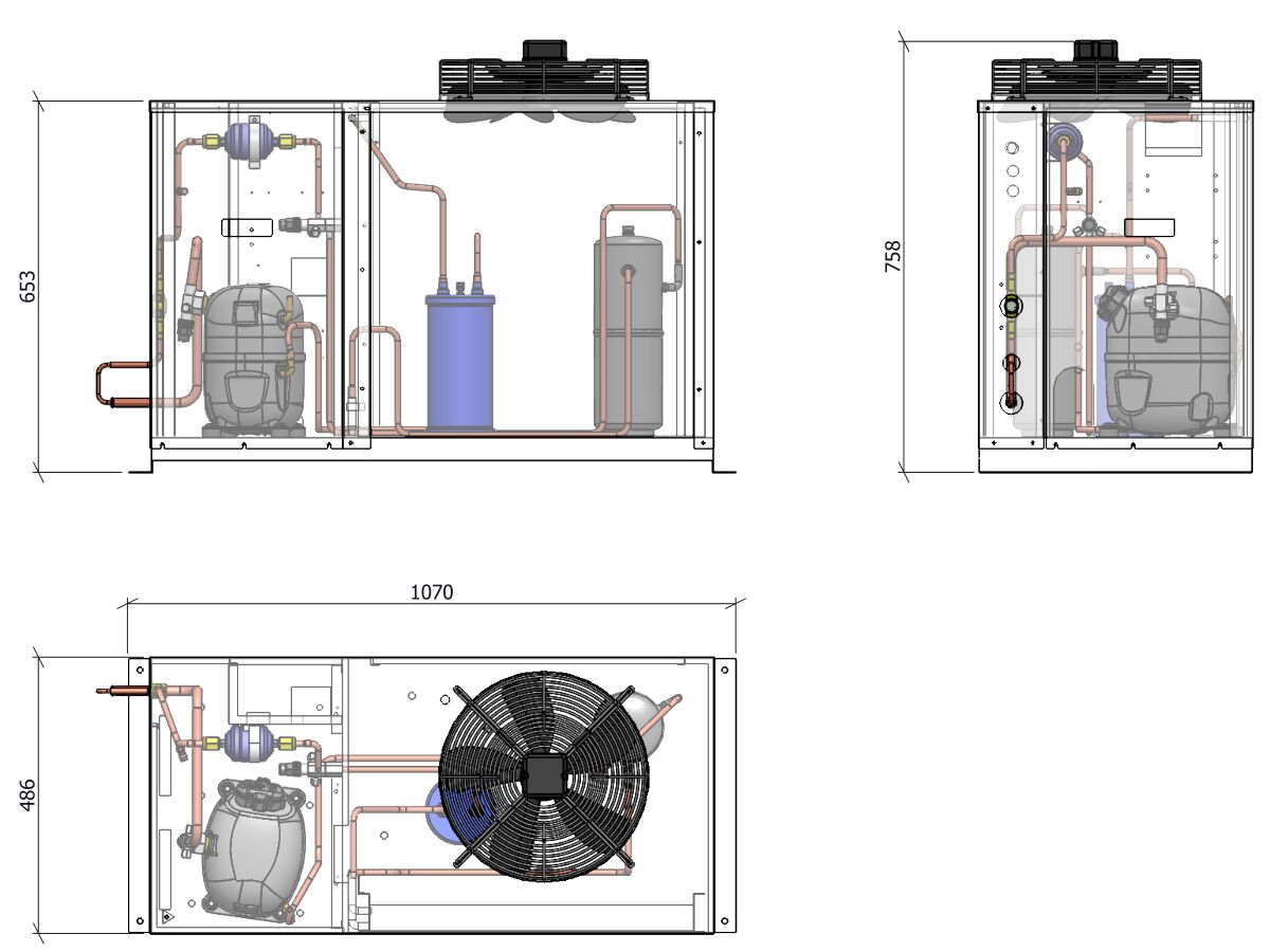 ACPAC Packaged Condensing Unit AP2.5M1-5 1 Phase