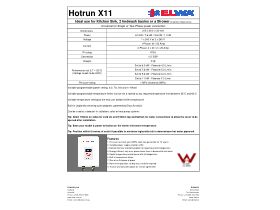 Specification Sheet - Hotrun X11