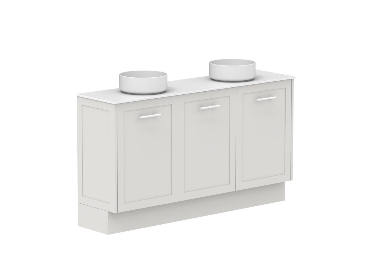 Supporting Image - Kado Lux Ensuite All Door 1500mm Floor Mount Double Basin 12mm Durasein Top
