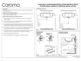 Installation Instructions - Caroma Luna Wall Basin with Overflow White