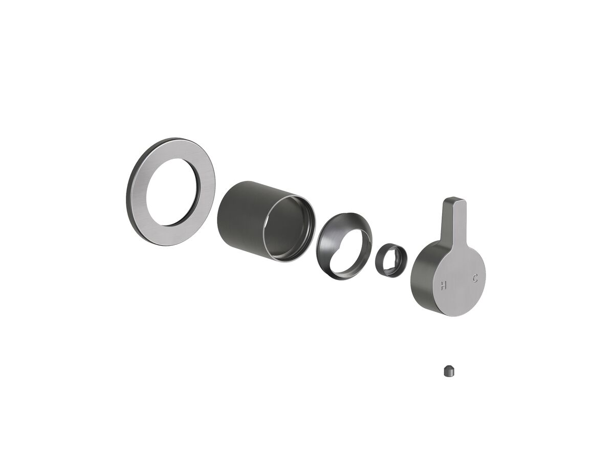 Hero - Faucet Strommen Vara Fin Shower Mixer Tap Trimset Brushed Graphite Lead Free