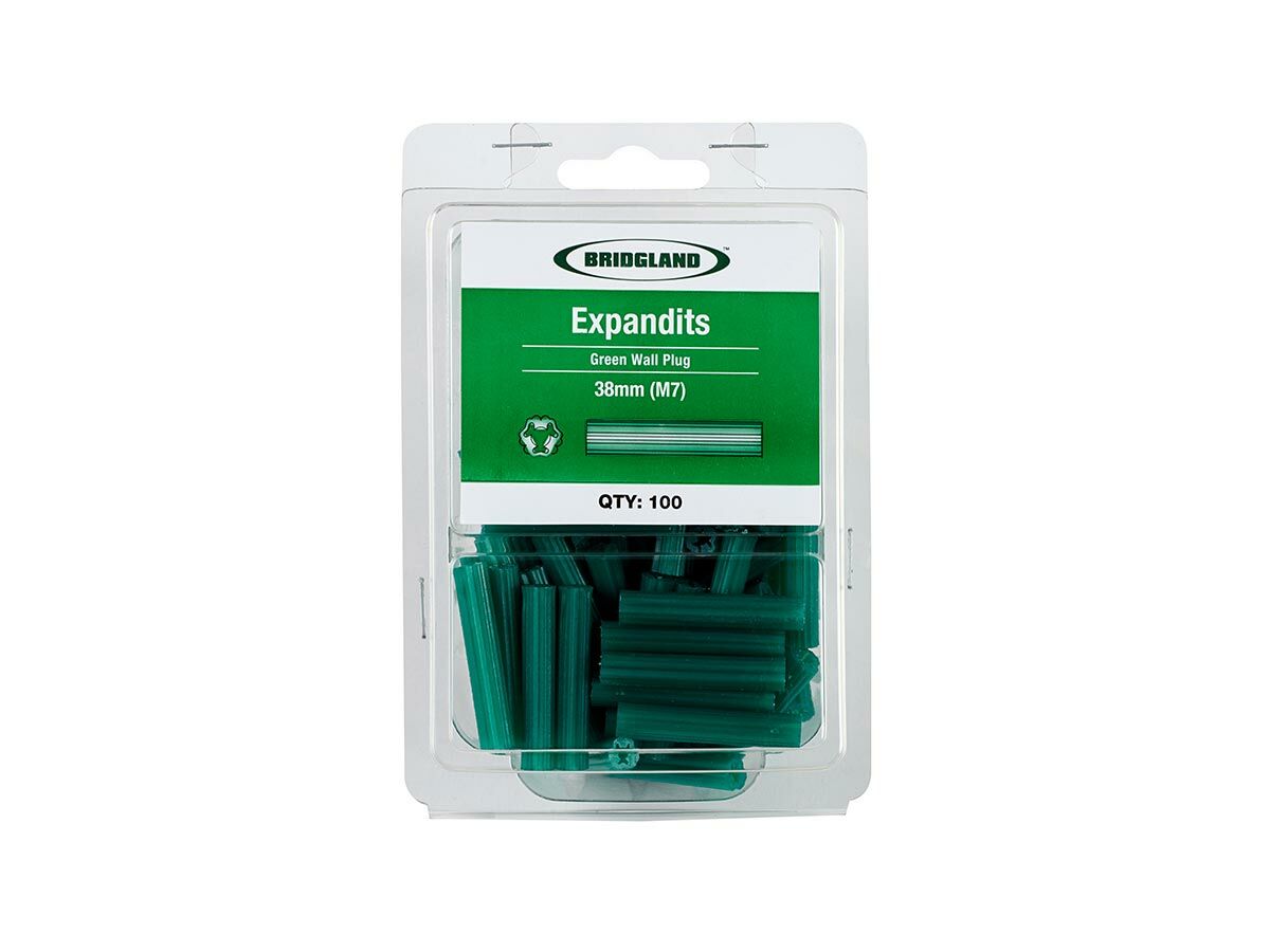 Bridgland Expandit Green 7mm x 38mm (100)