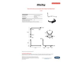 Specification Sheet - Mizu Drift Continuous Accessible WC Kit Right Hand Matte Black