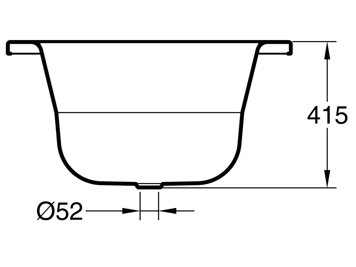Roca Duo Plus Oval Inset Bath 1800x800mm White
