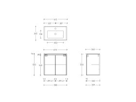 Posh Domaine Ensuite 600 Wall Hung Ceramic