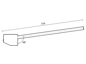 Mizu Drift Basin Mixer Extended Lever Only