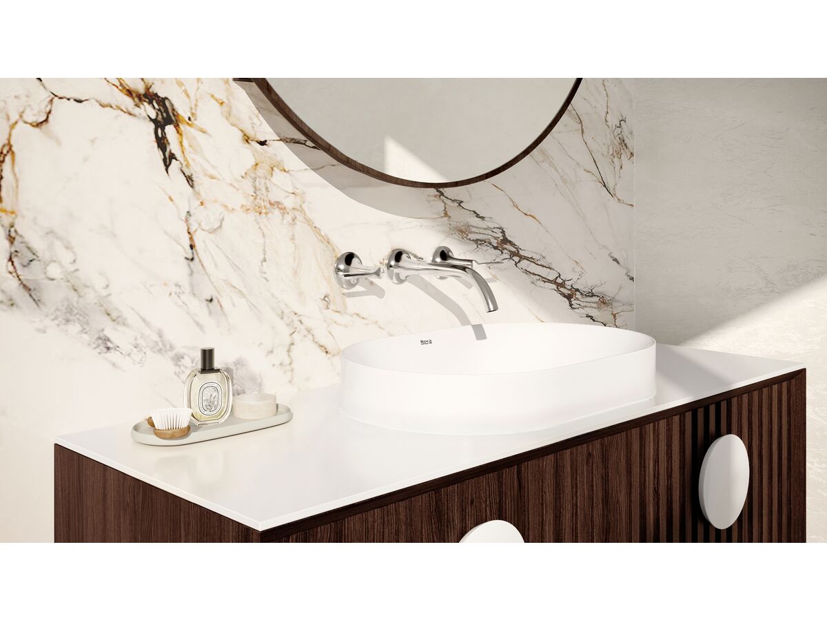 Sussex Oria Wall Basin Set Chrome (5 Star)