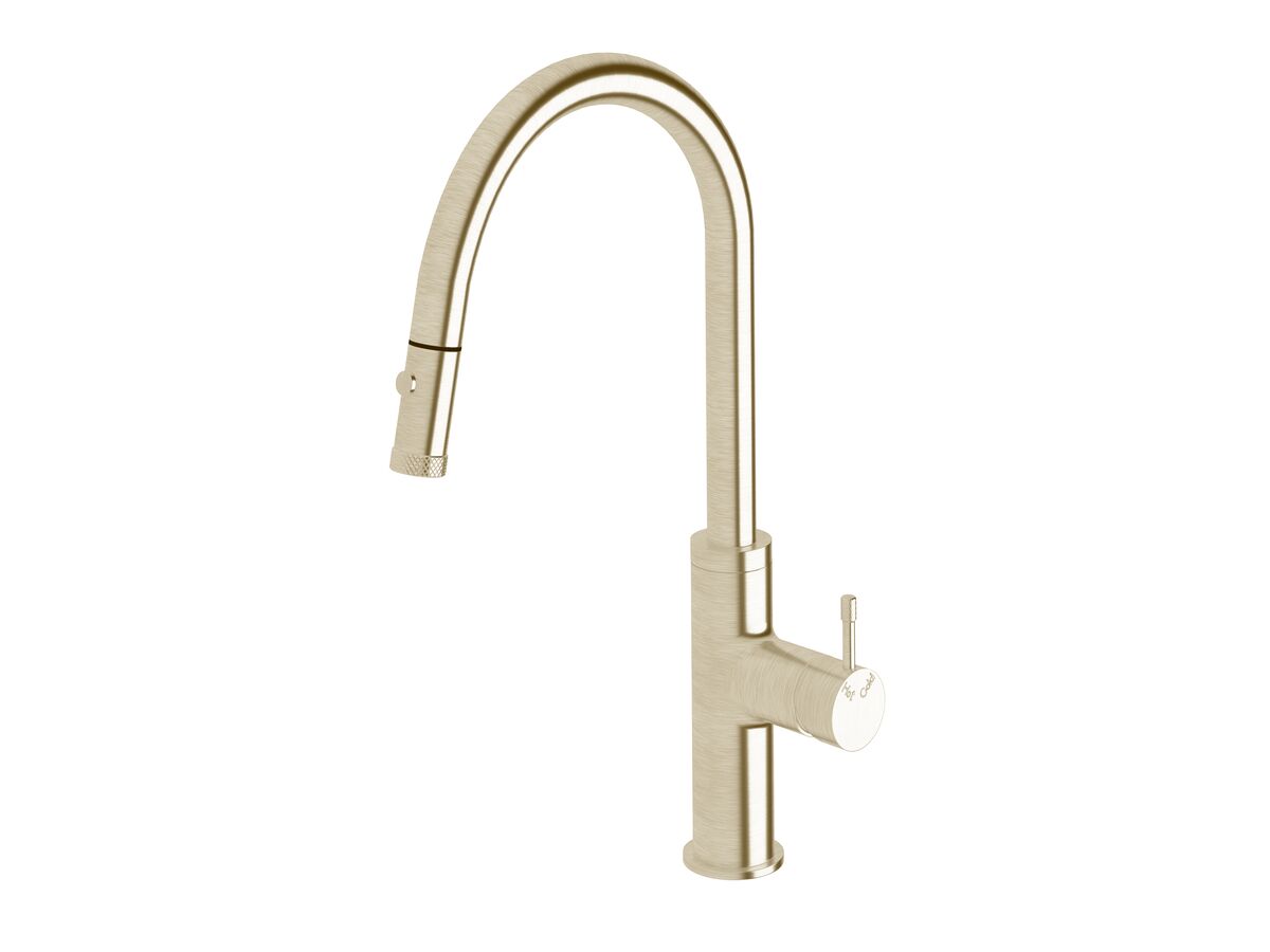 Hero - Sussex Scala Nova Sink Mixer Pull Out Spray PVD Brushed Platinum Gold (5 Star) Lead Free