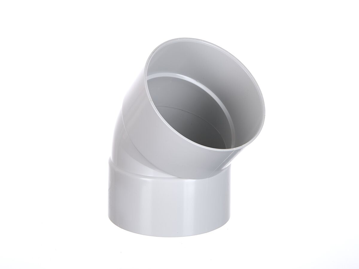 DWV Bend 100mm x 45 Degree Female & Female Plain